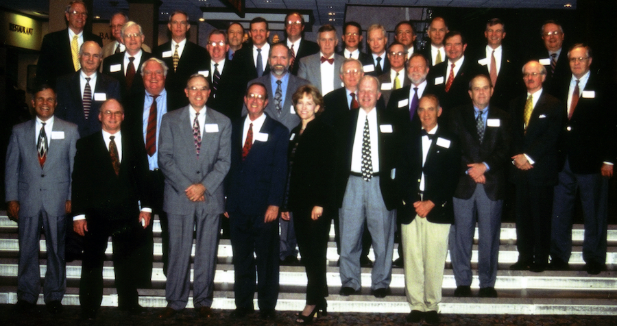 A 2003 gathering of Senator Russell’s former office interns.