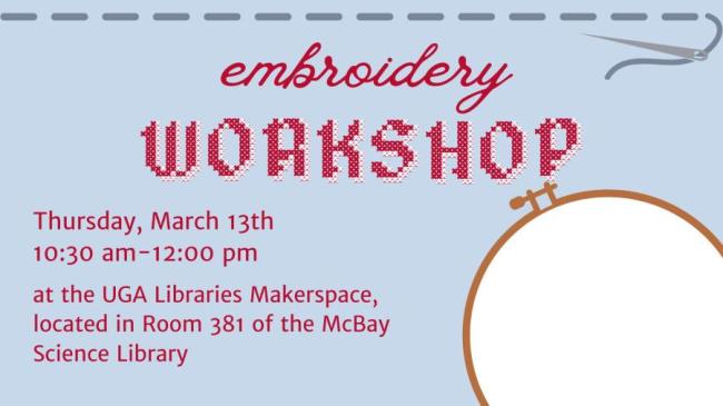 embroidery workshop