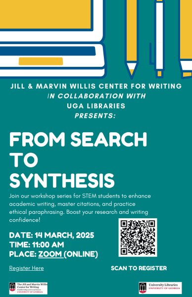 flyer for From Search to Synthesis 