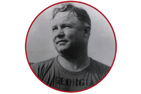 Portrait of Willy Butts in his UGA football uniform
