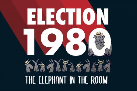 Election 1980 exhibit logo