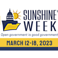 Sunshine Week March 12-18, 2023. Open government is good government.