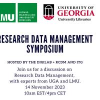 poster stating: research data management symposium and the date