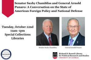 A Conversation with Senator Saxby Chambliss and General Arnold Punaro